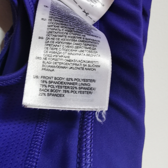 Adidas techfit Medium Compression climacool Purple Sports Bra in Size XS - Picture 7 of 10